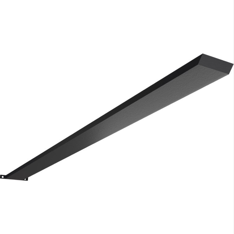 Countertop Island Heavy Duty Steel Bracket with Flange - 2-1/2" Inch Width - Multiple Sizes Available - Black Powder Coat Finish - Sold Individually