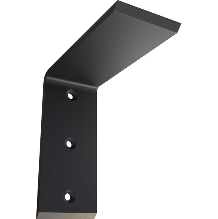 Countertop Support Heavy Duty Steel Bracket - 2-1/2" Inch Width - Multiple Sizes Available - Black Powder Coat Finish - Sold Individually