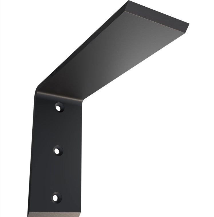 Countertop Support Heavy Duty Steel Bracket - 2-1/2" Inch Width - Multiple Sizes Available - Black Powder Coat Finish - Sold Individually