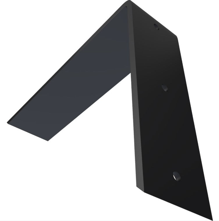 Countertop Support Heavy Duty Steel Bracket - 2-1/2" Inch Width - Multiple Sizes Available - Black Powder Coat Finish - Sold Individually