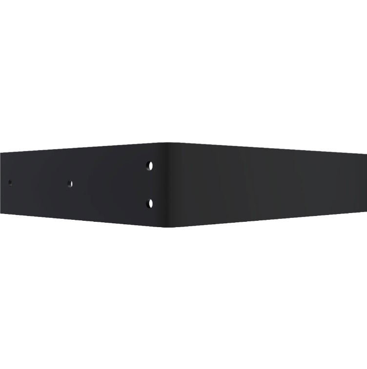 Countertop Support Heavy Duty Steel Bracket with Gusset - 2-1/2" Inch Width - Multiple Sizes Available - Black Powder Coat Finish - Sold Individually