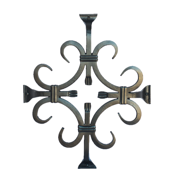 Deco Fleur-de-lis Speakeasy Grille - 15&quot; x 12&quot; - Multiple Finishes Available - Sold Individually