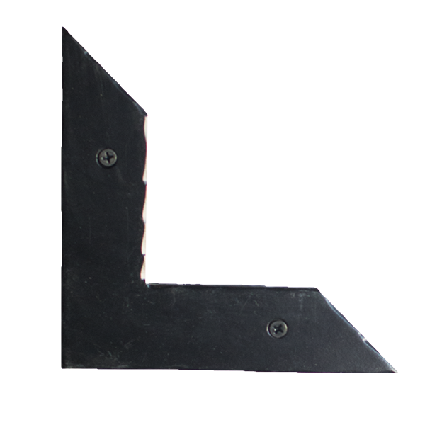 Diagonal End Corner Strap &quot;L&quot; Bracket - 6&quot; Inch - Multiple Finishes Available - Sold Individually