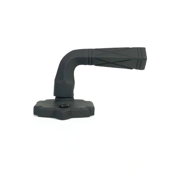 Double Lever Passage Set - 2-3/8" Inch Backset - Large Warwick Rose - Matte Black Finish - Sold as Set