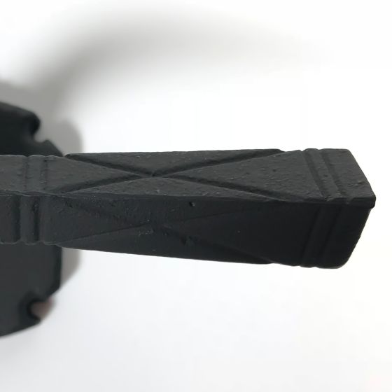 Double Lever Passage Set - 2-3/8" Inch Backset - Large Warwick Rose - Matte Black Finish - Sold as Set