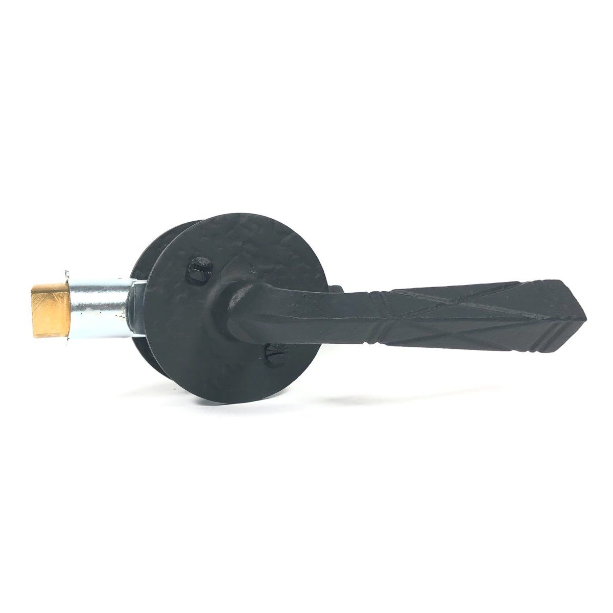 2-3/8" Backset Double Lever with Round Rose Passage Set