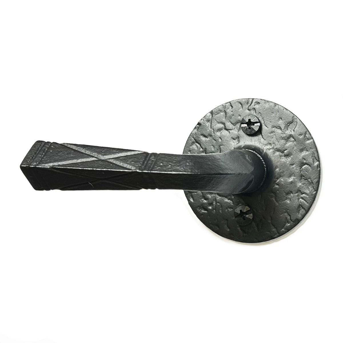 2-3/8" Backset Double Lever with Round Rose Passage Set