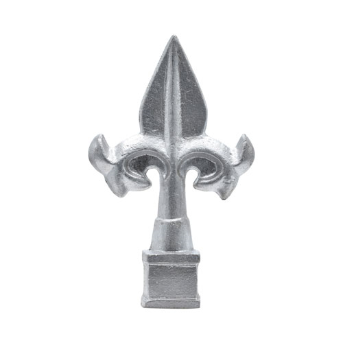 Finials / Fence Top Posts - Cast Aluminum - Boy Scout Spear Shape - 1&quot; Inch Square Base Fits Over 1/2&quot; Inch - 4-7/8&quot; Inch Height - Multiple Finishes Available - Sold Individually