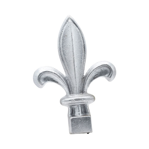 Finials / Fence Top Posts - Cast Aluminum - Fleur-de-Lis Shape - 15/16" Inch Square Base Fits Over 1/2" Inch - 5-5/8" Inch Height -Multiple Finishes Available -  Sold Individually
