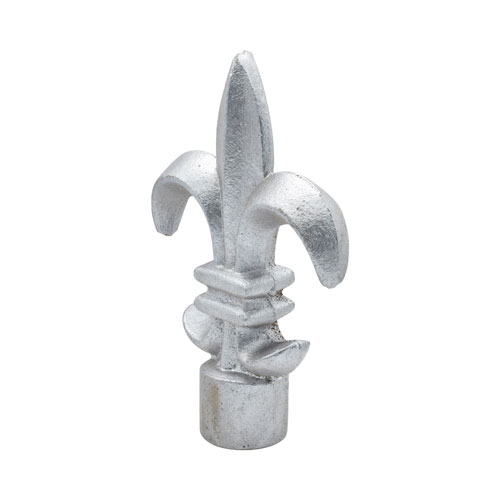 Finials / Fence Top Posts - Cast Aluminum - Fleur-de-Lis Shape - 1" Inch Round Base Fits Over 5/8" Inch - 4-1/8" Inch Height - Multiple Finishes Available - Sold Individually