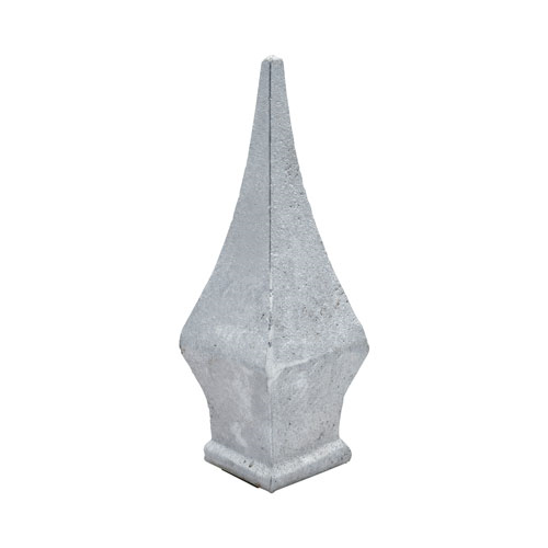 Finials / Fence Top Posts - Cast Aluminum - Quad Spear Shape - 1-3/8" Inch Square Base Fits Over 3/4" Inch - 4-7/8" Inch Height - Multiple Finishes Available - Sold Individually