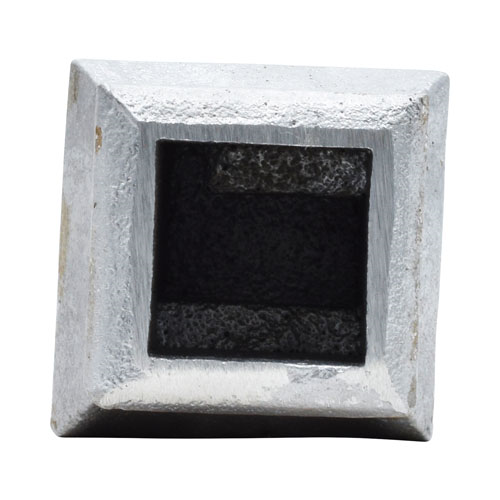 Finials / Fence Top Posts - Cast Aluminum - Quad Spear Shape - 1-3/8" Inch Square Base Fits Over 3/4" Inch - 4-7/8" Inch Height - Multiple Finishes Available - Sold Individually