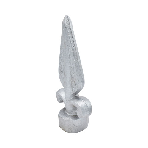 Finials / Fence Top Posts - Cast Aluminum - Spear Shape - 1-1/4" Octagon Inch Base Fits Over 3/4" Inch Square - 6-1/4" Inch Height - Multiple Finishes Available - Sold Individually