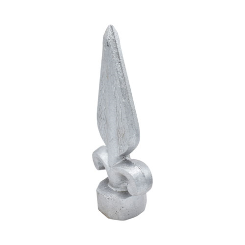 Finials / Fence Top Posts - Cast Aluminum - Spear Shape - 1-1/4&quot; Octagon Inch Base Fits Over 3/4&quot; Inch Square - 6-1/4&quot; Inch Height - Multiple Finishes Available - Sold Individually