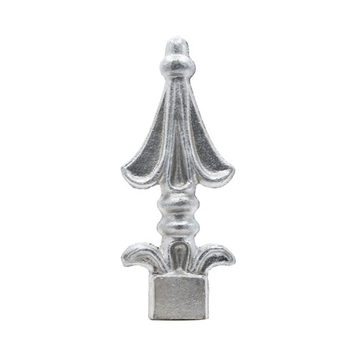 Finials / Fence Top Posts - Cast Aluminum - Spear Shape - 1" Inch Square Base Fits Over 1/2" Inch - 5" Inch Height - Multiple Finishes Available - Sold Individually
