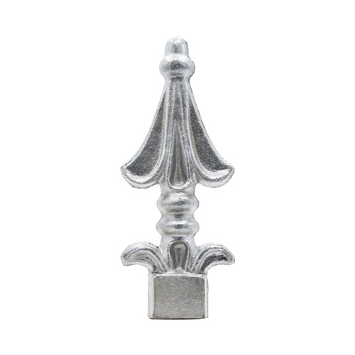 Finials / Fence Top Posts - Cast Aluminum - Spear Shape - 1&quot; Inch Square Base Fits Over 1/2&quot; Inch - 5&quot; Inch Height - Multiple Finishes Available - Sold Individually