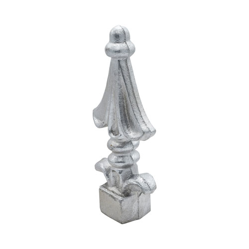 Finials / Fence Top Posts - Cast Aluminum - Spear Shape - 1" Inch Square Base Fits Over 1/2" Inch - 5" Inch Height - Multiple Finishes Available - Sold Individually