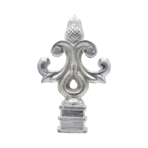 Finials / Fence Top Posts - Cast Aluminum - Spear Shape with Acorn Design - 1-1/2&quot; Inch Square Base Fits Over 3/4&quot; Inch - 5-7/8&quot; Inch Height - Multiple Finishes Available - Sold Individually