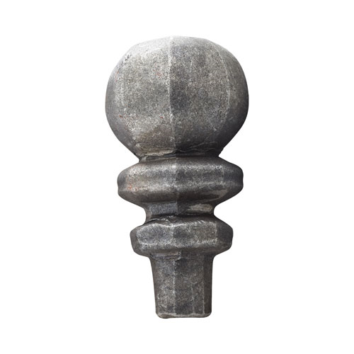Finials / Fence Top Posts - Forged Steel - Ball / Round Shape - 7/8&quot; Inch Solid Round Base - 3-1/2&quot; Inch Height - Multiple Finishes Available - Sold Individually
