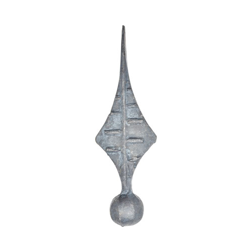 Finials / Fence Top Posts - Forged Steel - Spear Shape - 1-3/16" Inch Solid Round Base - 6-3/8" Inch Height - Multiple Finishes Available -Sold Individually