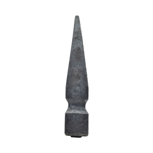 Finials / Fence Top Posts - Forged Steel - Spear Shape - 1-3/16" Inch Solid Square Base - 5-11/16" Inch Height - Multiple Finishes Available - Sold Individually
