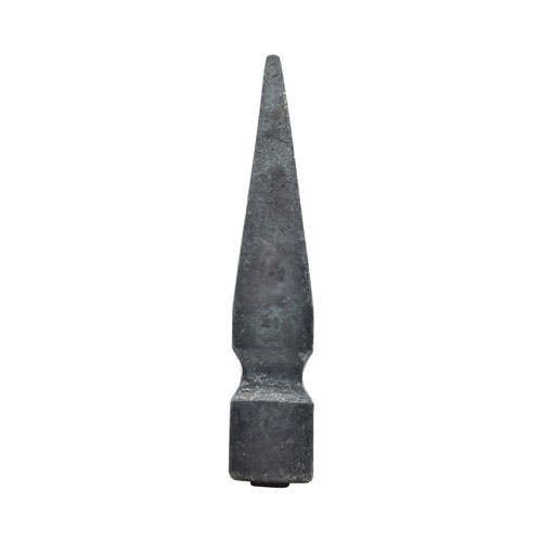 Finials / Fence Top Posts - Forged Steel - Spear Shape - 1-3/16&quot; Inch Solid Square Base - 5-11/16&quot; Inch Height - Multiple Finishes Available - Sold Individually