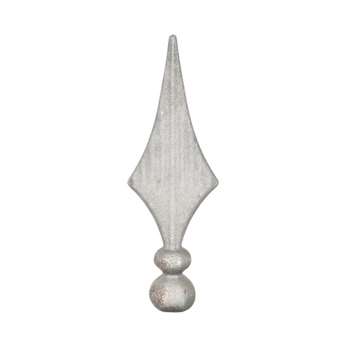 Finials / Fence Top Posts - Hot Stamped Steel - Cast Steel Spear - 1-3/8" Inch Solid Round Base - 7-7/8" Inch Height - Multiple Finishes Available - Sold Individually