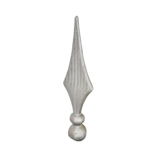 Finials / Fence Top Posts - Hot Stamped Steel - Cast Steel Spear - 1-3/8&quot; Inch Solid Round Base - 7-7/8&quot; Inch Height - Multiple Finishes Available - Sold Individually