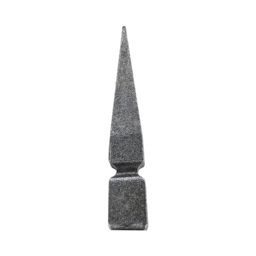 Finials / Fence Top Posts - Hot Stamped Steel - Hand Forged Steel Spear - 15/16" Inch Solid Square Base - 6-5/16" Inch Height - Multiple Finishes Available - Sold Individually