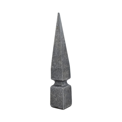 Finials / Fence Top Posts - Hot Stamped Steel - Hand Forged Steel Spear - 15/16&quot; Inch Solid Square Base - 6-5/16&quot; Inch Height - Multiple Finishes Available - Sold Individually
