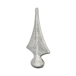 Finials / Fence Top Posts - Hot Stamped Steel - Spear Shape - 1-3/8&quot; Inch Solid Round Base - 5-1/16&quot; Inch Height - Multiple Finishes Available - Sold Individually