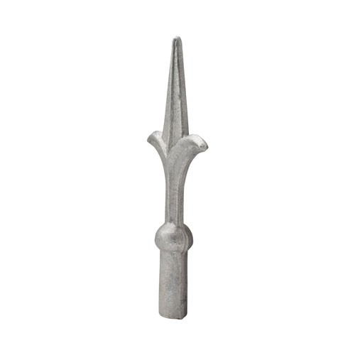 Finials / Fence Top Posts - Hot Stamped Steel - Spear with Point Design - Solid Round Base - Multiple Sizes and Finishes Available - Sold Individually