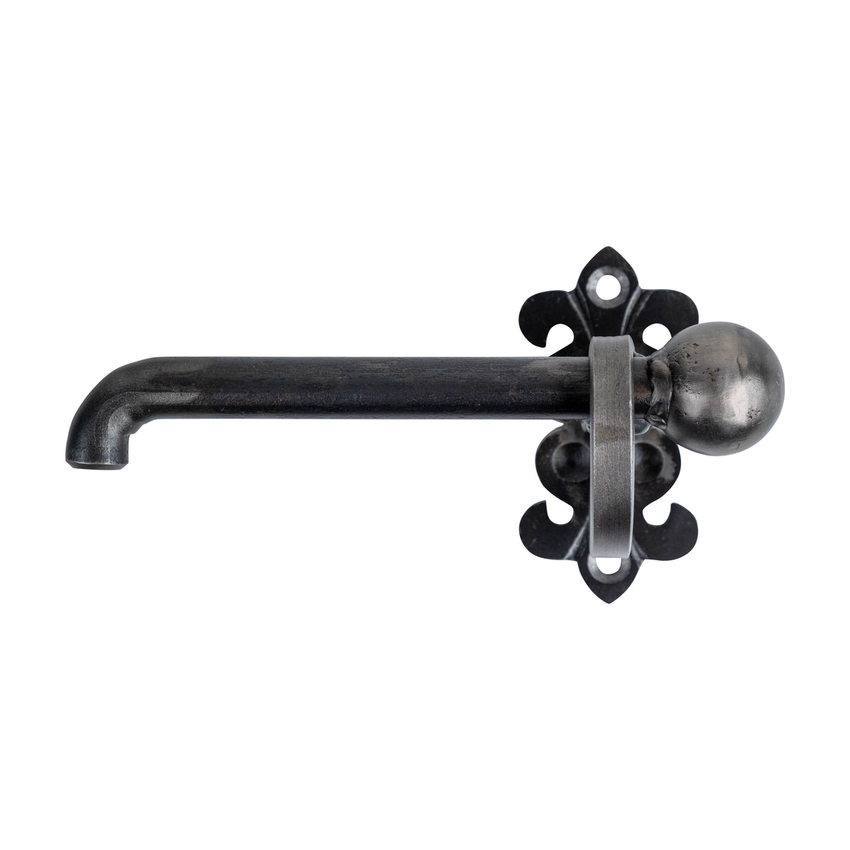 Fleur-de-lis Custom Bathroom Hardware Set - Handmade Heavy Duty Solid Steel - Multiple Finishes Available