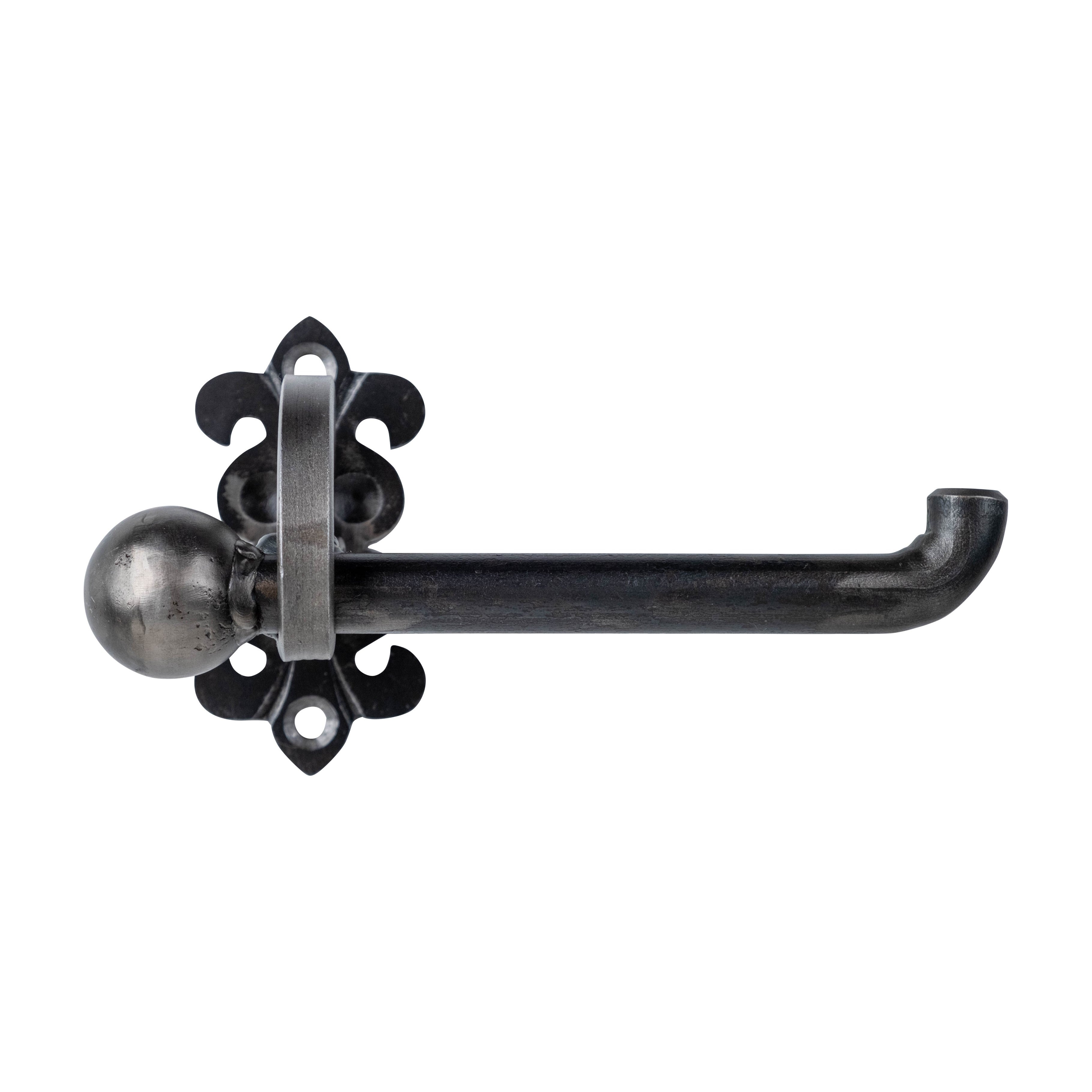 Fleur-de-lis Custom Bathroom Hardware - Toilet Paper Holder - 8-5/8" Inch - Multiple Finishes Available - Sold Individually