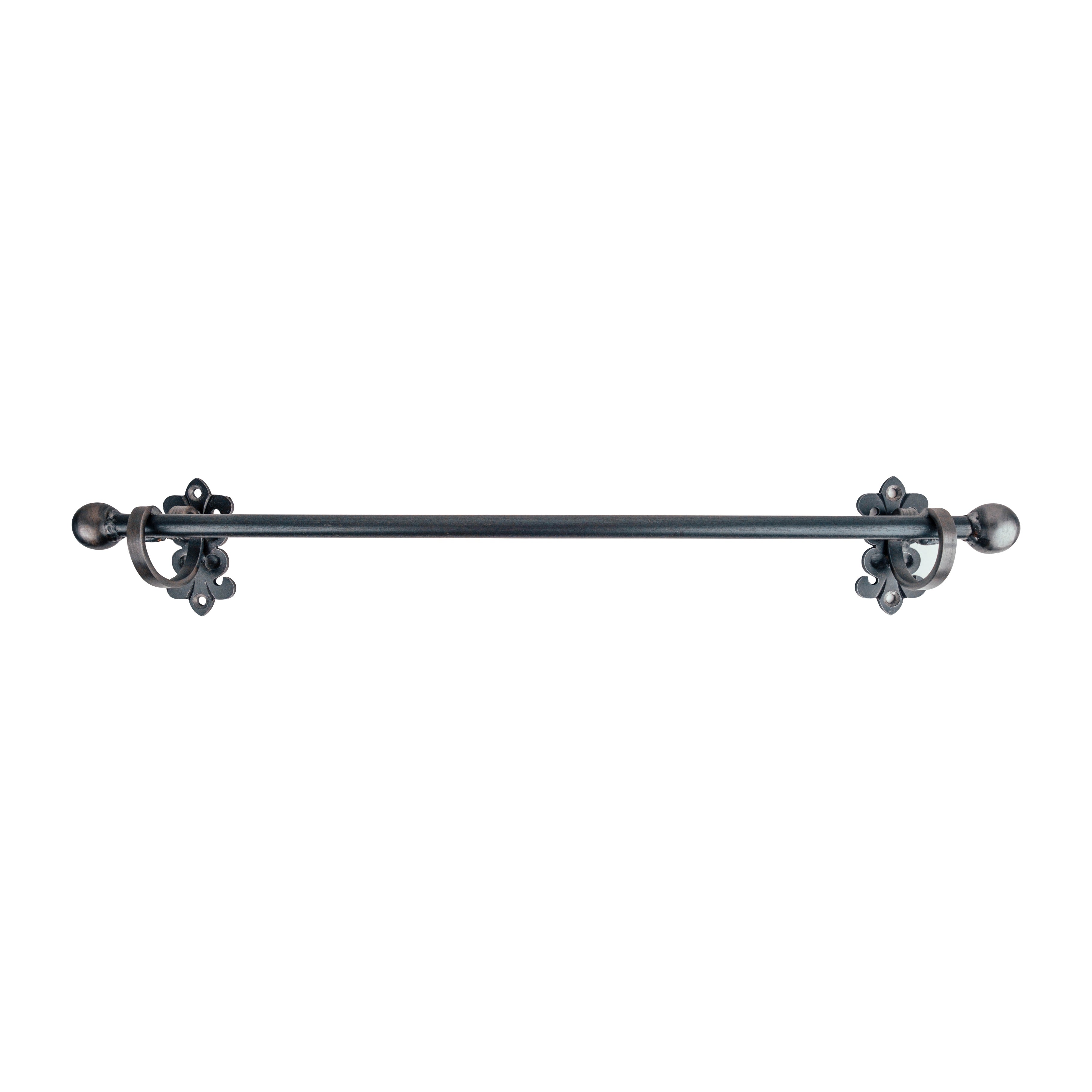 Fleur-de-lis Custom Bathroom Hardware Set - Handmade Heavy Duty Solid Steel - Multiple Finishes Available