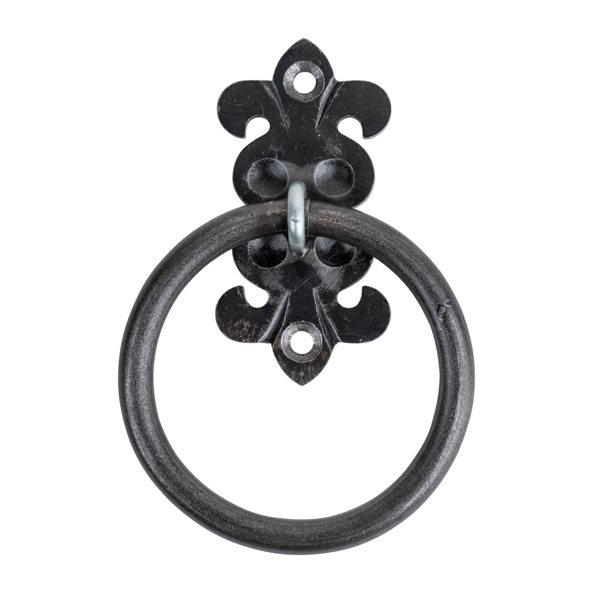 Fleur-de-lis Custom Bathroom Hardware - Towel Ring - 5&quot; Inch - Multiple Finishes Available - Sold Individually