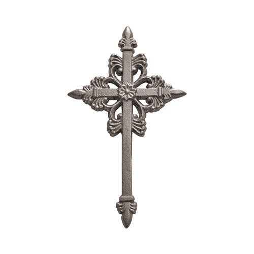 Gothic Cross - Cast Iron - 5&quot; Inch W x 8-1/2&quot; Inch H - Multiple Finishes Available - Sold Individually