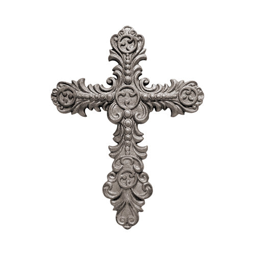 Gothic Cross - Cast Iron - 9-1/8" Inch W x 11-7/8" Inch H - Multiple Finishes Available - Sold Individually