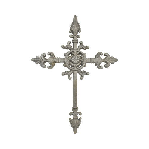 Gothic Cross - Cast Iron - 11" Inch W x 15-1/8" Inch H - Multiple Finishes Available - Sold Individually