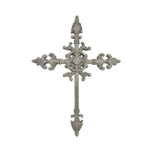 Gothic Cross - Cast Iron - 11&quot; Inch W x 15-1/8&quot; Inch H - Multiple Finishes Available - Sold Individually