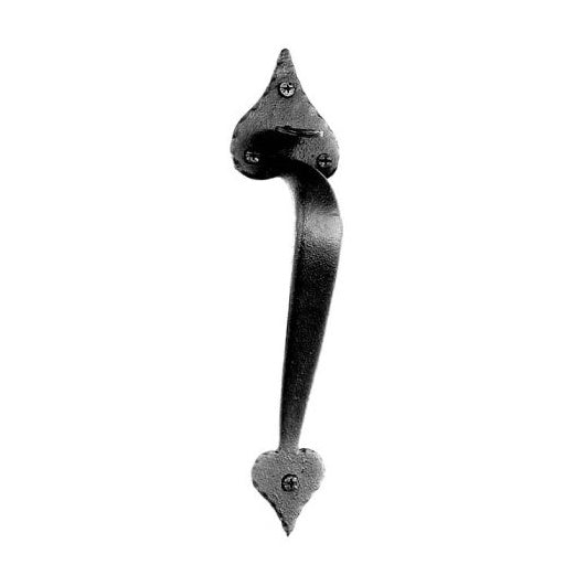 Heart Handle Gate Thumb Latch Set - Multiple Sizes Available - Matte Black Finish - Sold as Set