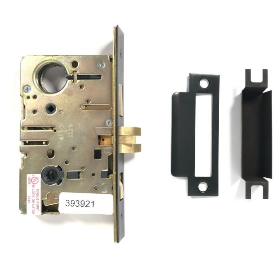 Heart Mortise Lock Entrance Set - Handle & Knob - Forged Iron - Matte Black Finish - Multiple Options Available - Sold as Set
