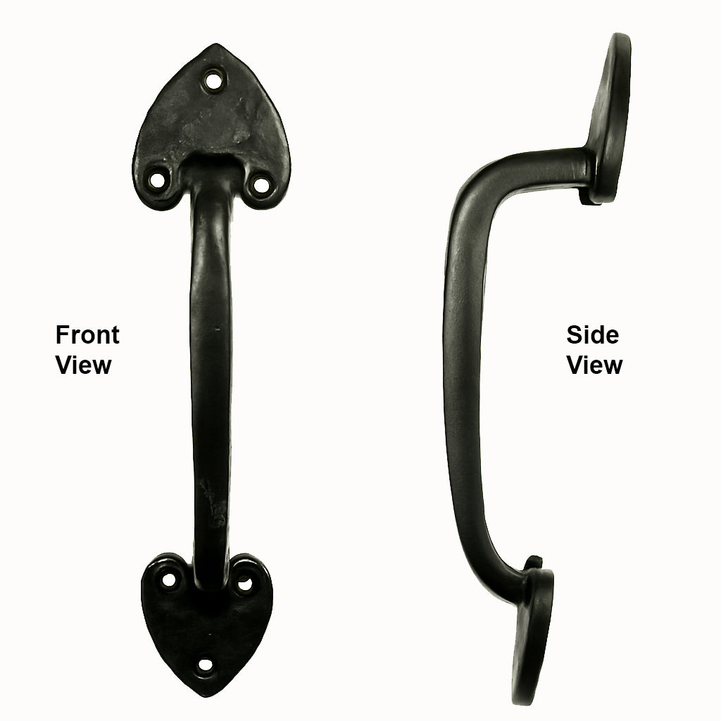 Heart Style Door Pull / Appliance Pull - Barn Door Handle - Multiple Finishes Available