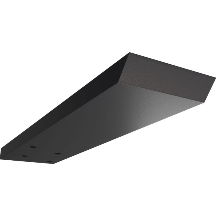 Hidden Floating Heavy Duty Steel Bracket - 2-1/2" Inch Width - Multiple Sizes Available - Black Powder Coat Finish - Sold Individually