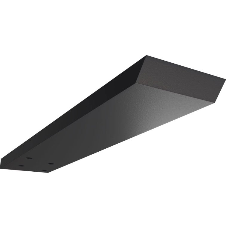 Hidden Floating Heavy Duty Steel Bracket - 2-1/2" Inch Width - Multiple Sizes Available - Black Powder Coat Finish - Sold Individually