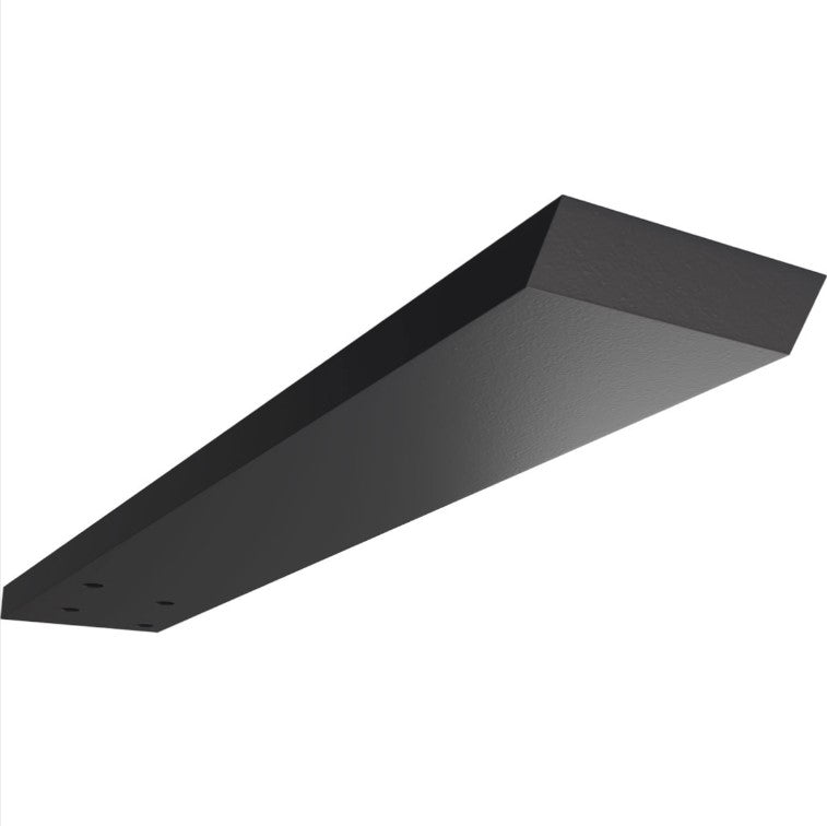 Hidden Floating Heavy Duty Steel Bracket - 2-1/2" Inch Width - Multiple Sizes Available - Black Powder Coat Finish - Sold Individually