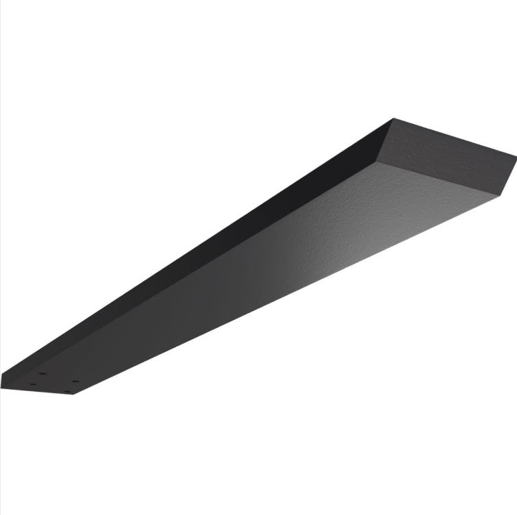 Hidden Floating Heavy Duty Steel Bracket - 2-1/2" Inch Width - Multiple Sizes Available - Black Powder Coat Finish - Sold Individually