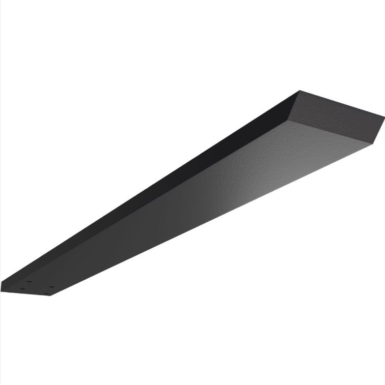 Hidden Floating Heavy Duty Steel Bracket - 2-1/2" Inch Width - Multiple Sizes Available - Black Powder Coat Finish - Sold Individually
