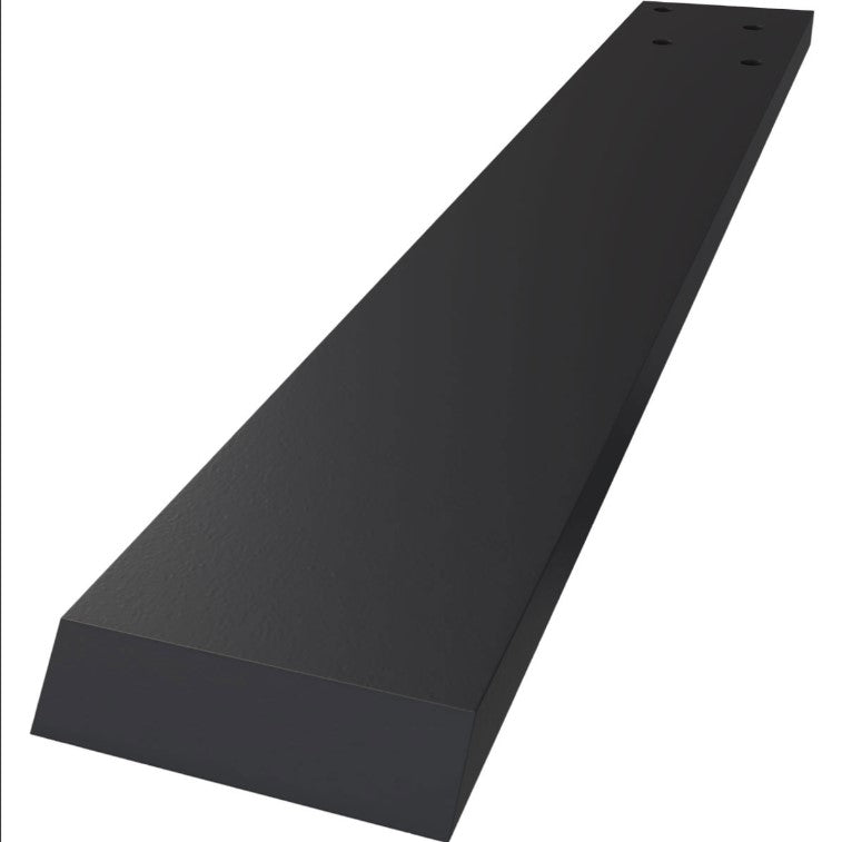 Hidden Floating Heavy Duty Steel Bracket - 2-1/2" Inch Width - Multiple Sizes Available - Black Powder Coat Finish - Sold Individually
