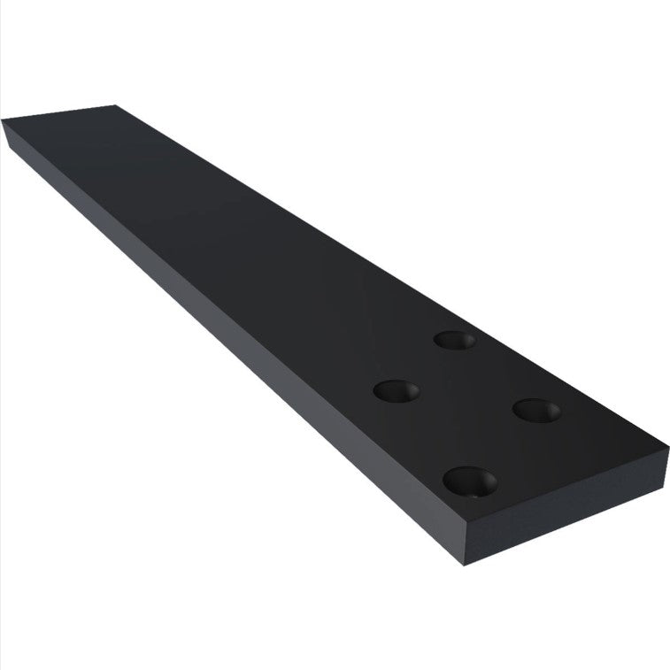 Hidden Floating Heavy Duty Steel Bracket - 2-1/2" Inch Width - Multiple Sizes Available - Black Powder Coat Finish - Sold Individually